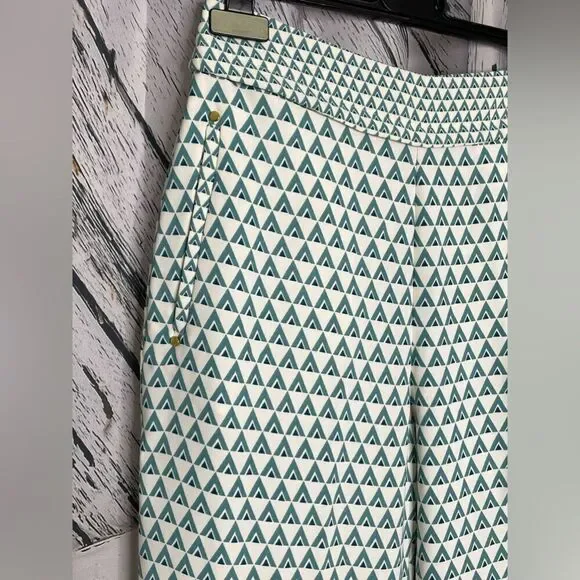 NWT H&M Wide Leg Pants Triangle Pattern 4 - Picture 2 of 6